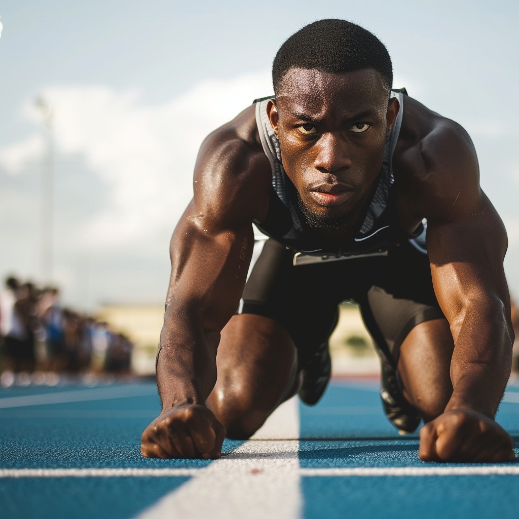 Sprinter Download Free Focused Sprinter Poised Image - Athlete, Track, Sprinter ...