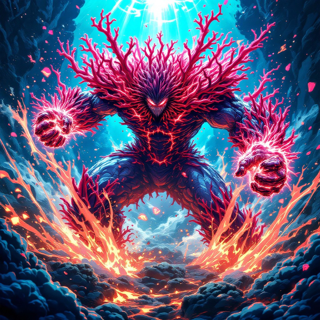 Free Coral Warrior Strikes Image - Anime, Warrior, Coral | Download at ...