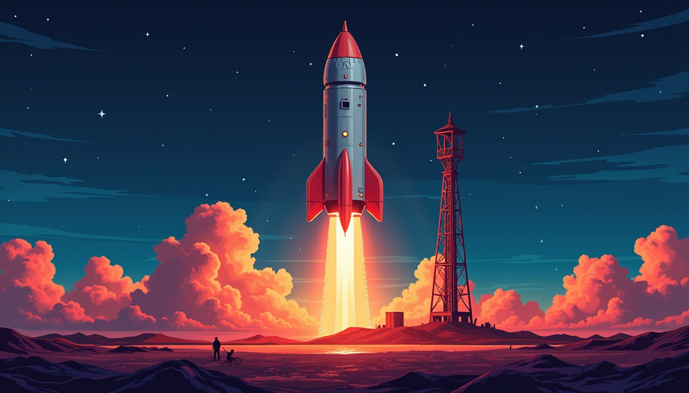 Free Retro Rocket Launch Photo - Rocket, Spaceship, Launch | Download ...