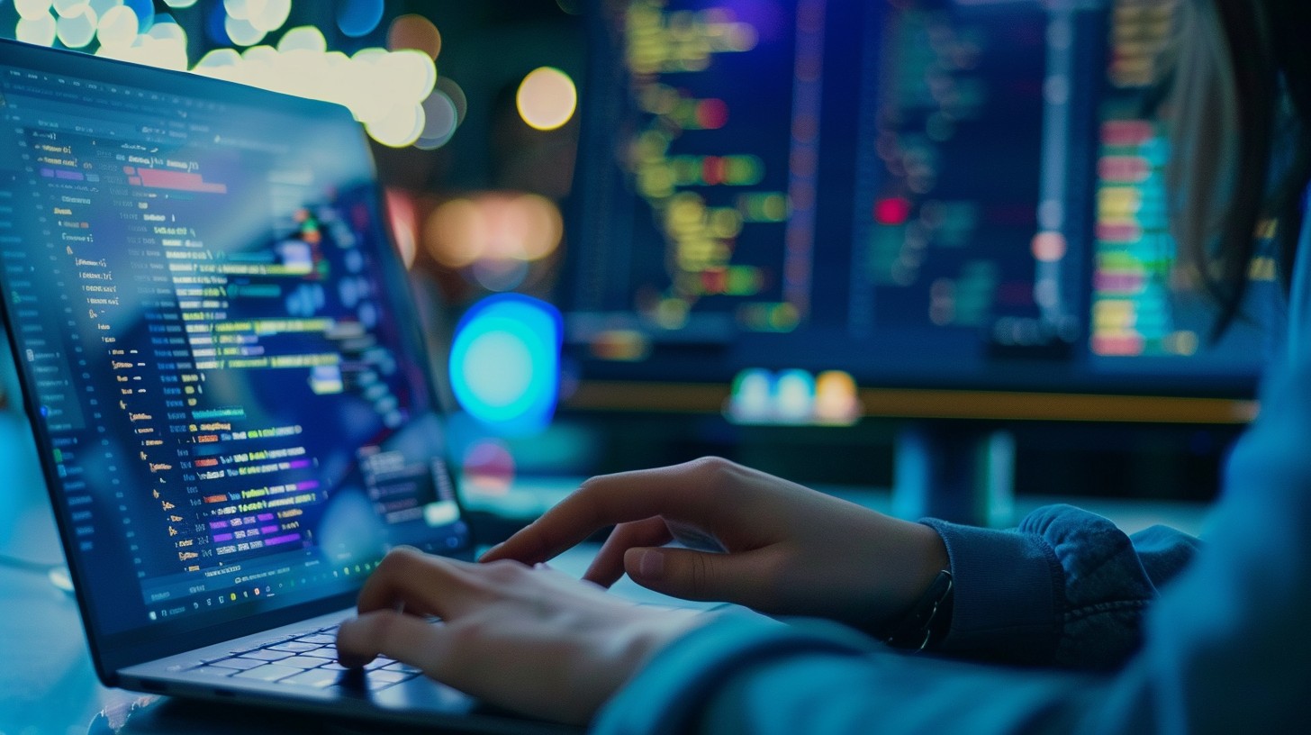 Free Coding Workstation Glow Image - Coding, Programmer, Laptop ...