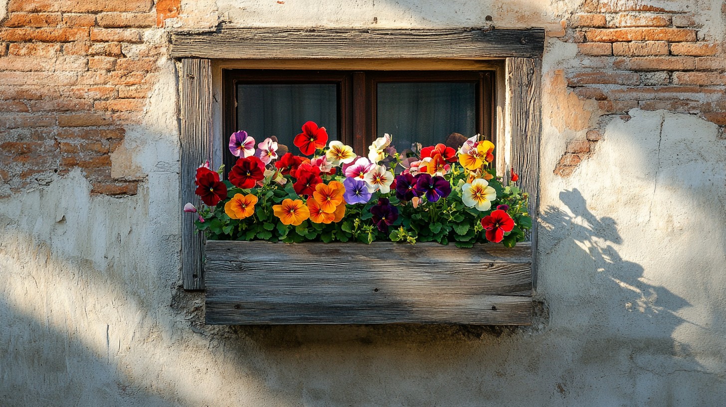 Free Colorful window blooms Image - Flowers, Window, Colorful ...