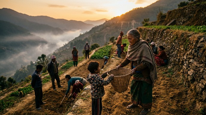 Free Generations Working Together Image - Mountain, Community ...