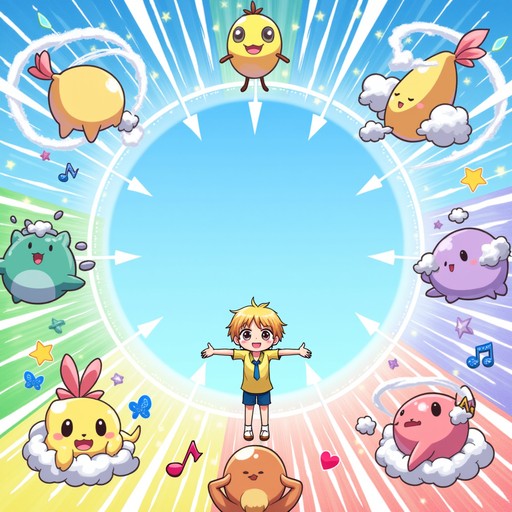 Pokemon In Circle Free Elemental Pokémon Circle Image - Pokémon, Pixel, Creatures ...
