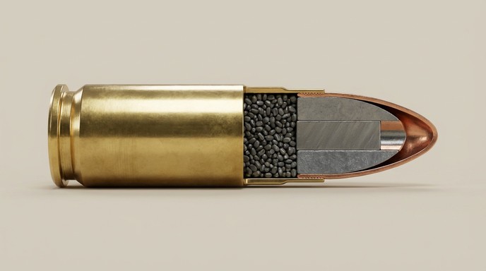 Free Ammunition Cutaway Illustration Image - Ammunition, Bullet ...