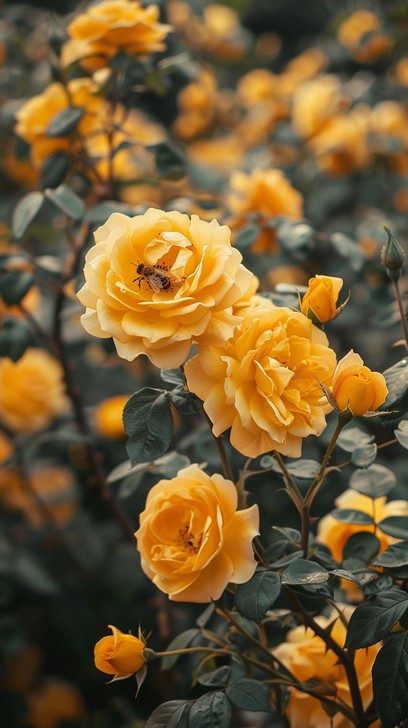 Free Blooming Yellow Roses Image | Download at StockCake