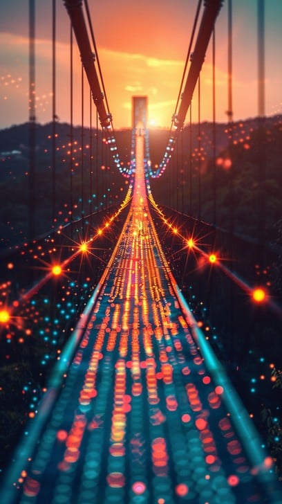 Free Illuminated Bridge Sunset Image - Sunset, Bridge, Illumination ...