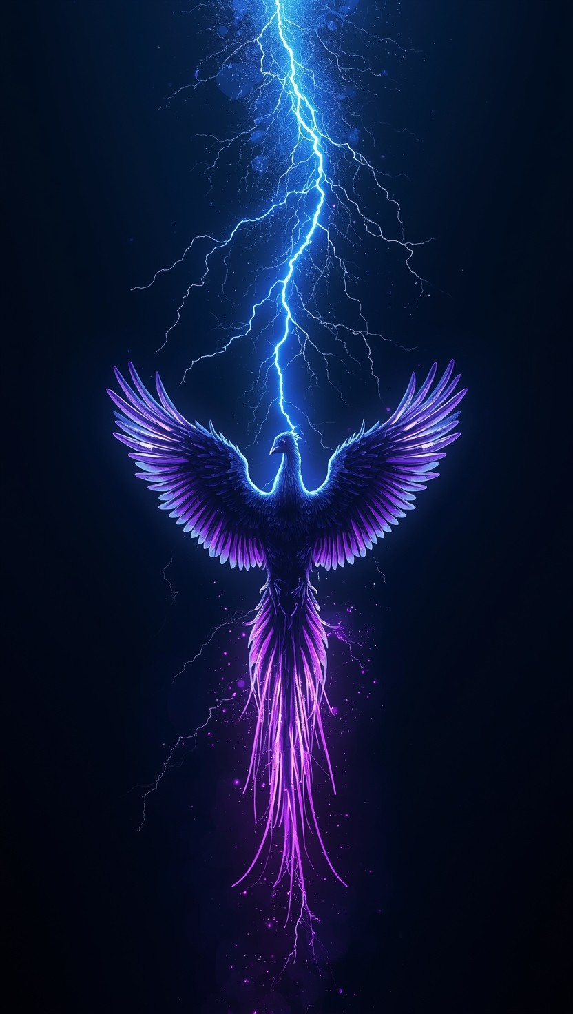 Phoenix Rising Powerpoint Theme Free Phoenix Rising Power Image - Phoenix, Lightning, Purple | Download ...