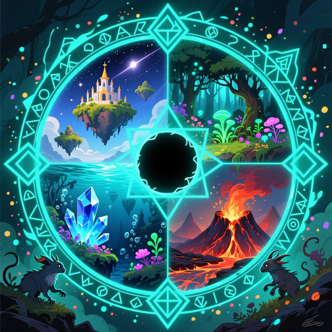 Volcano Enchanted Free Elemental Worlds Gateway Image - Portal, Fantasy, Magical ...