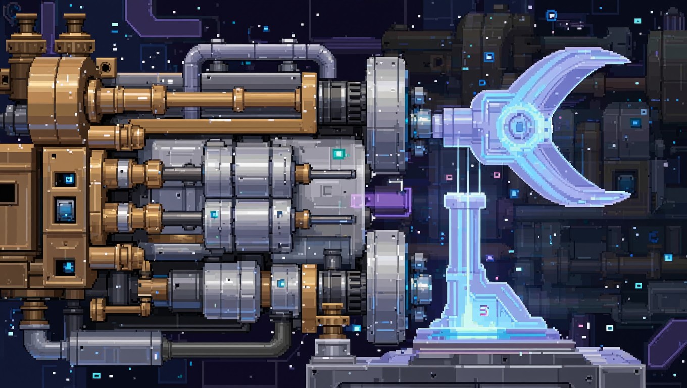 Engine Room Pixel Free Dimensional Engine Core Image - Pixelart, Engine, Mechanical ...
