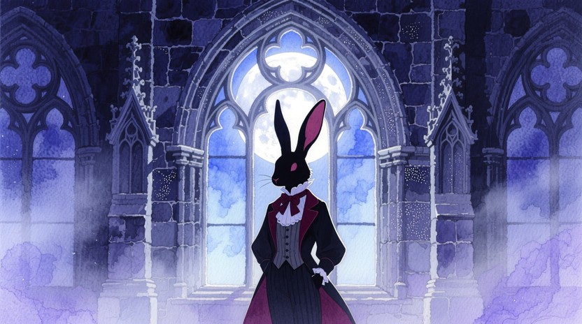 Free Gothic Rabbit Silhouette Image | Download at StockCake