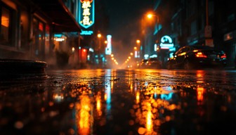Free Rainy Neon Night Image - Rainy, Neon, Reflection | Download at ...