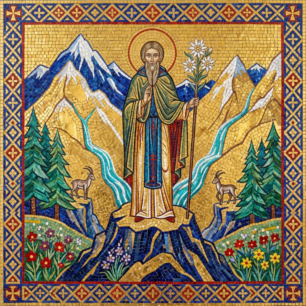 Free Sacred Mountain Mosaic Image - Mosaic, Byzantine, Saint | Download ...