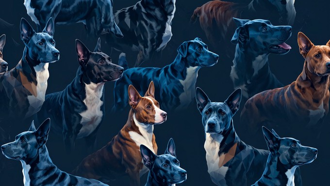Free Geometric Canine Pattern Image - Geometric, Dog, Pattern ...