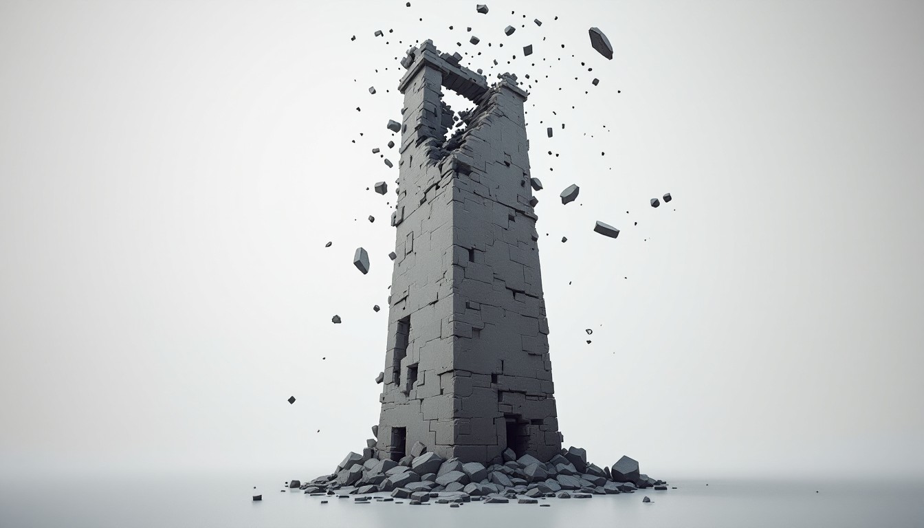 Free Crumbling Tower Falls Image - Tower, Geometric, Decay | Download ...
