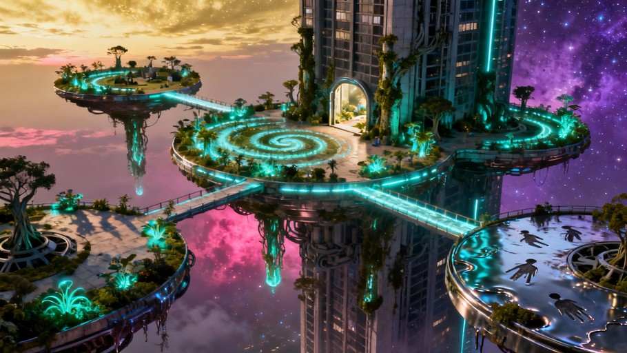 Free Mystical Floating Balcony Image - Balcony, Platform, Railing ...