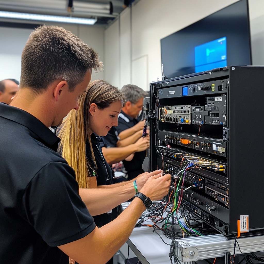 Free Technicians configuring server Image - Technicians, Server ...