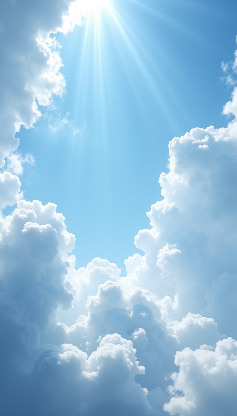 Free Heavenly Light Beams Image - Sunbeams, Clouds, Sky | Download at ...