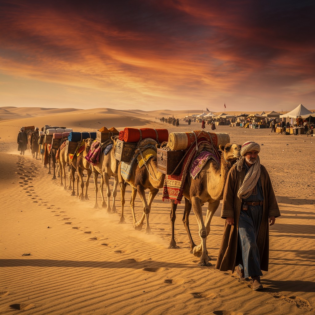 Free Desert Caravan Journey Image - Caravan, Desert, Camels | Download ...