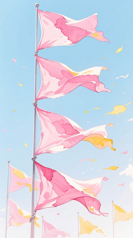 Free Dancing Pink Banners Image | Download at StockCake