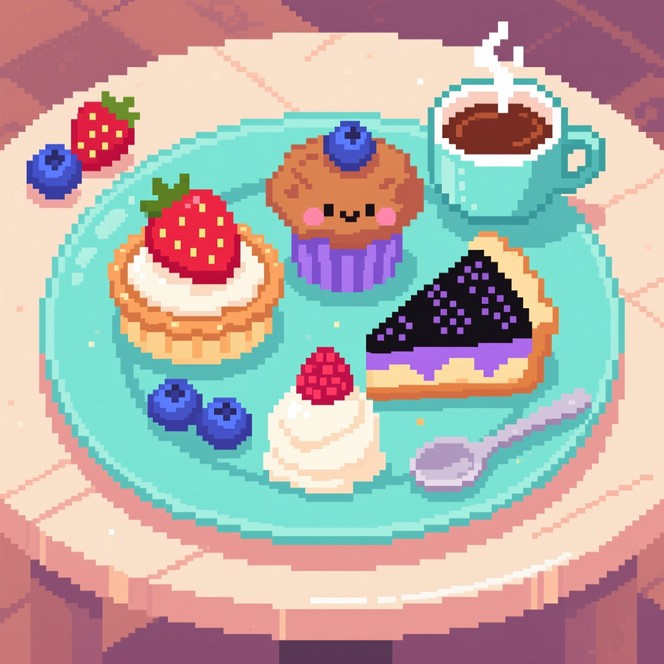 Free Sweet Pixel Art Image - Pixel, Cake, Dessert | Download at StockCake
