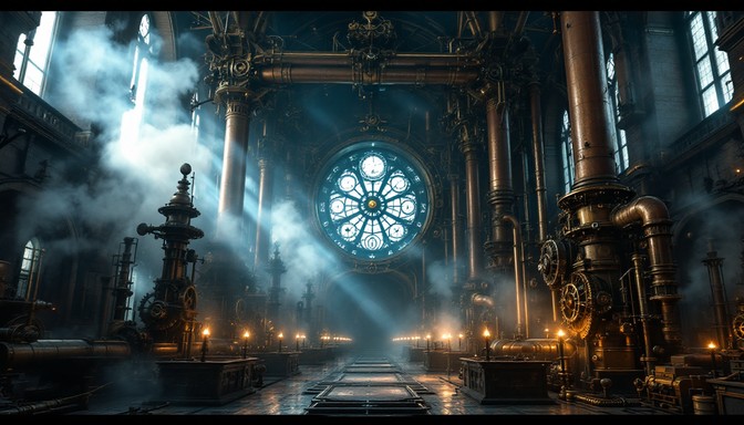 Free Gothic Machine Cathedral Image - Gothic, Industrial, Steampunk ...