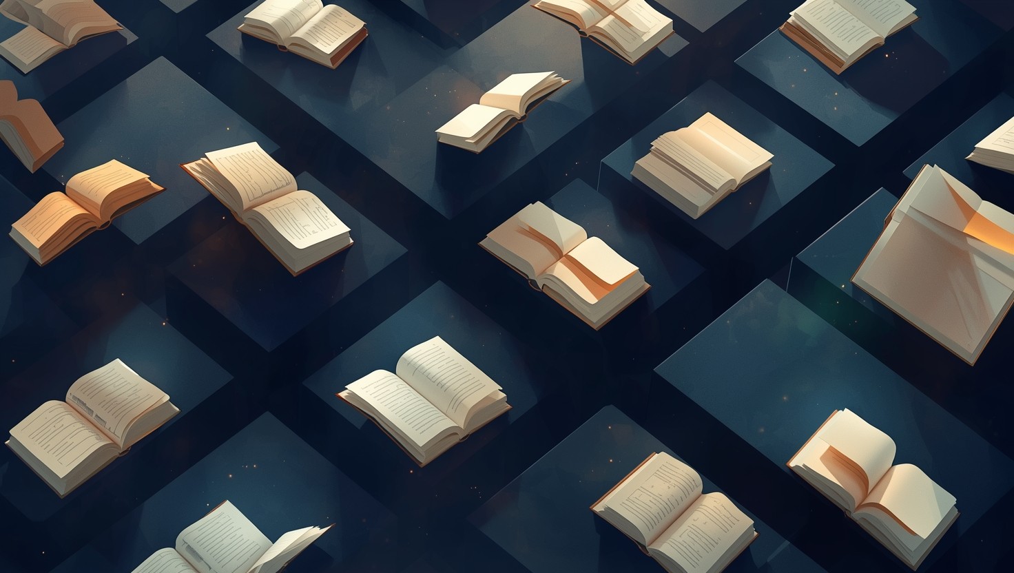 Free Floating Knowledge Stream Photo - Books, Floating, Geometric ...
