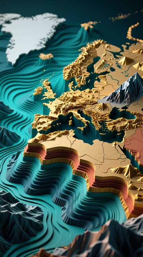 Free Layered Earth Topography Image - Topographic, 3d, Relief ...