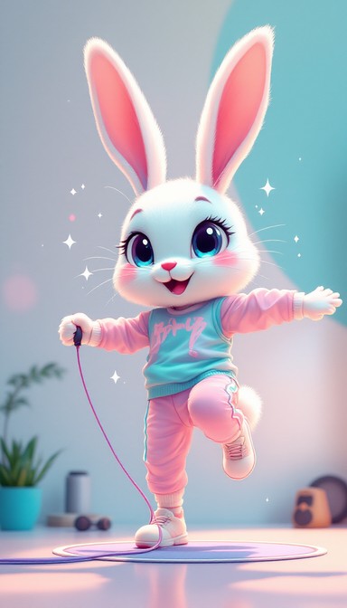 Energetic Rabbid Free Chibi Rabbit Images | Download at StockCake