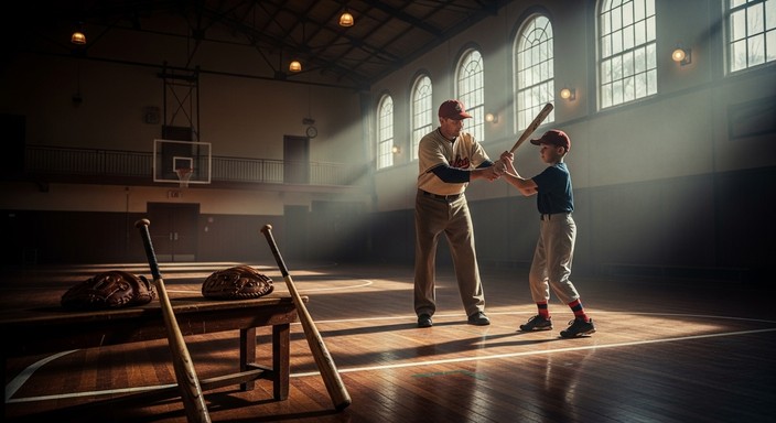 Free Timeless Baseball Lesson Image - Baseball, Gymnasium, Vintage ...