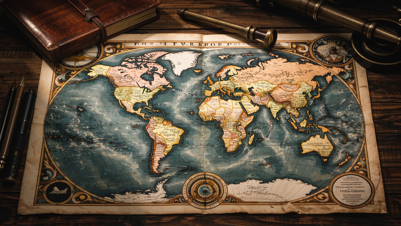 Free Antique Explorer's Map Image - Map, Antique, Vintage | Download at ...