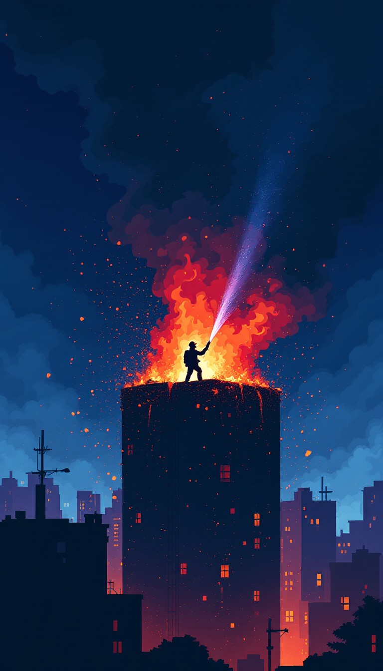 Free Hero Fights Fire Image - Firefighter, Hero, Blaze | Download at ...