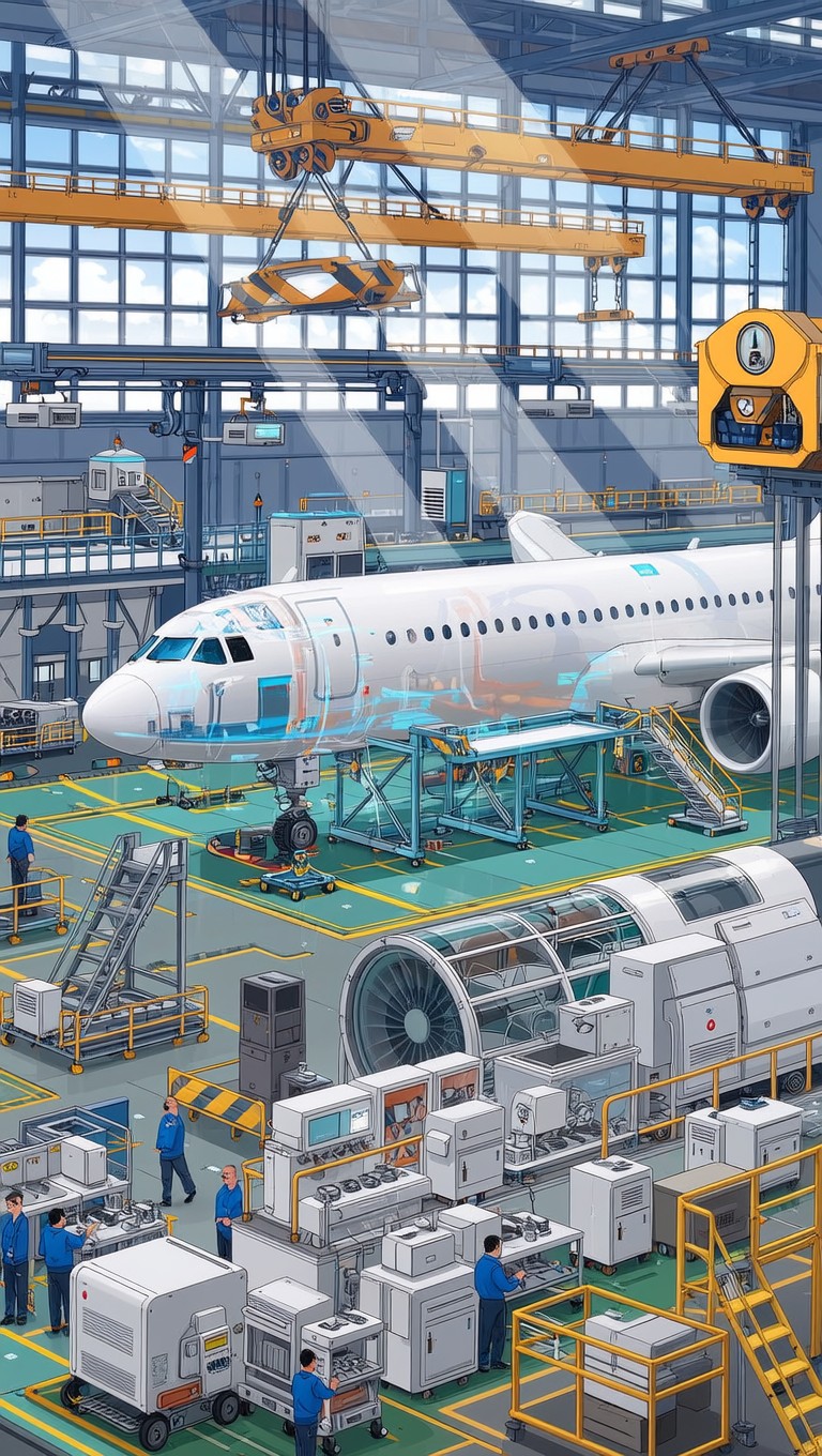 Free Aircraft assembly hangar Image - Airplane, Aircraft, Manufacturing ...