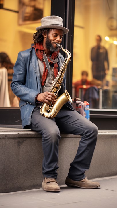 Saxd Free Saxophone Street Performance Image - Musician, Saxophone ...