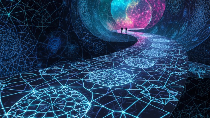 Free Glowing Infinity Pathway Image - Surreal, Geometric, Pathway ...