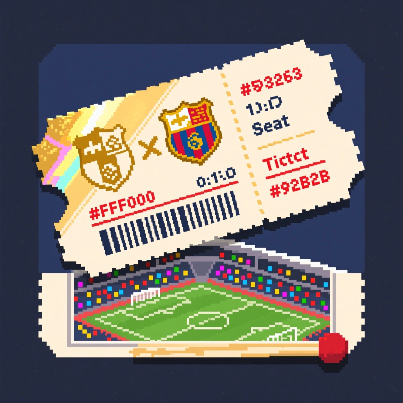Free Pixel Stadium Ticket Image - Pixel, Ticket, Stadium | Download at ...