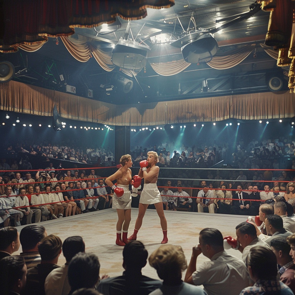 Free Boxing Match Scene Image - Boxing, Ring, Audience | Download at ...