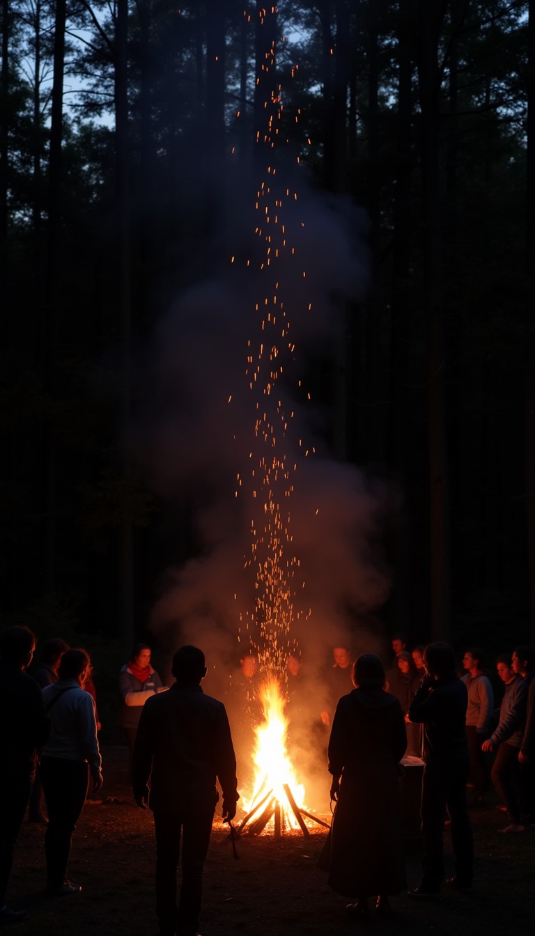 Free Embers Rising Skyward Image - Campfire, Embers, Forest | Download ...