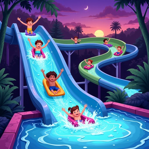 Free Glowing Aqua Adventure Image - Neon, Magical, Children | Download ...