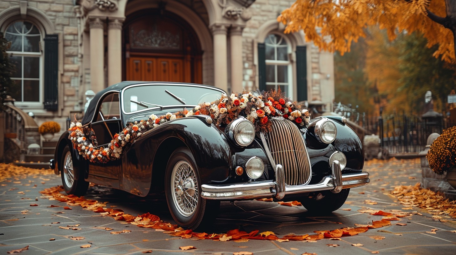 Free Vintage Autumn Ride Image - Vintage, Car, Autumn | Download at ...