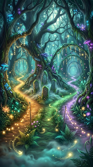 Free Mystical Forest Pathways Image - Enchanted, Forest, Pathways ...
