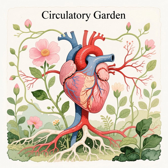 Free Heart Blooms Naturally Image - Watercolor, Illustration, Anatomy ...