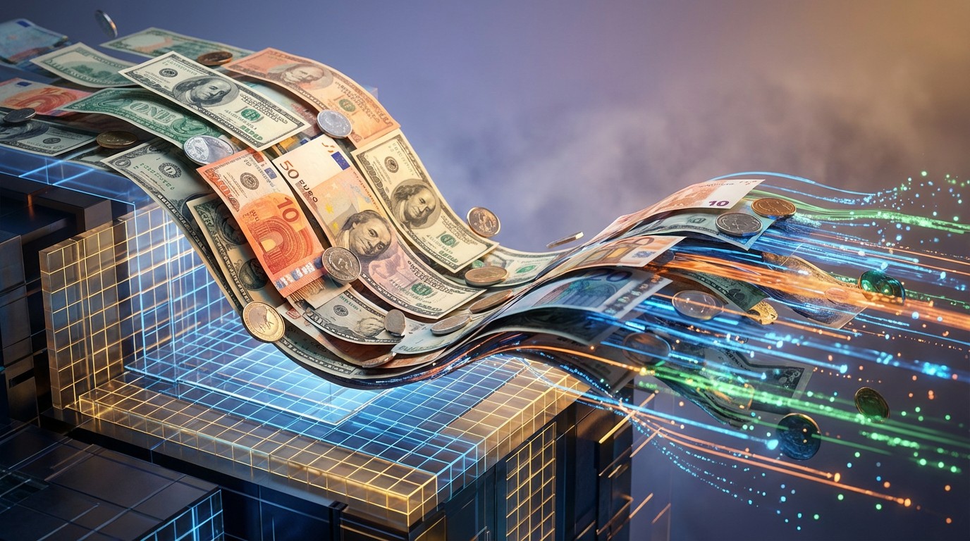 Paper Money Flow Free Digital Money Flow Image - Money, Currency, Digital | Download at ...