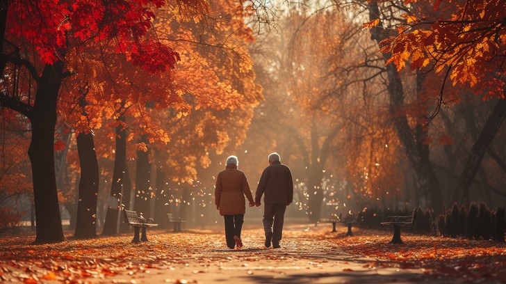 Free Autumn Walk Together Image - Autumn, Couple, Walking | Download at ...