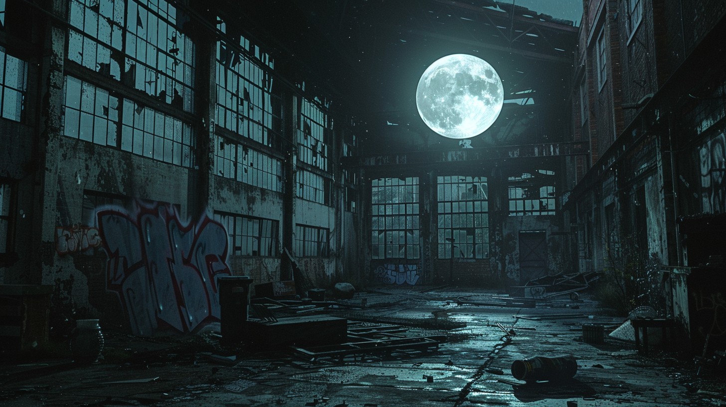 Free Moonlit Abandoned Factory Image - Moonlight, Factory, Abandoned ...