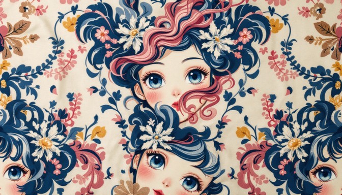 Pattern Design Anime Free Anime Textile Art Image - Anime, Textile, Pattern | Download at ...