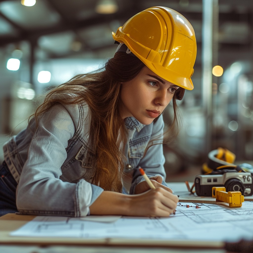 Free Focused Engineer Working Photo - Engineer, Woman, Construction ...
