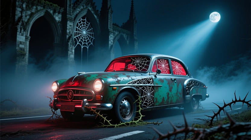 Free Haunted Vintage Automobile Image - Gothic, Vintage, Sedan ...