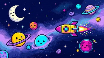 Free Pixel Space Adventure Image - Pixel, Space, Retro | Download at ...