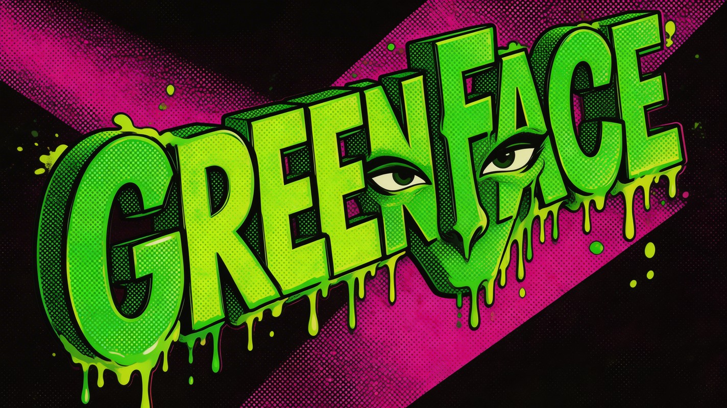 Free Dripping Green Typography Image - Typography, Lettering, Green ...