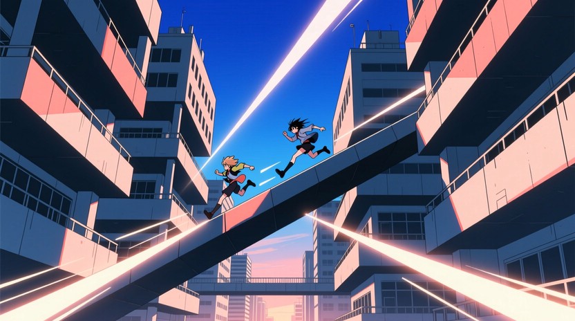 Free Urban Diagonal Leap Image - Anime, Cityscape, Diagonal | Download ...